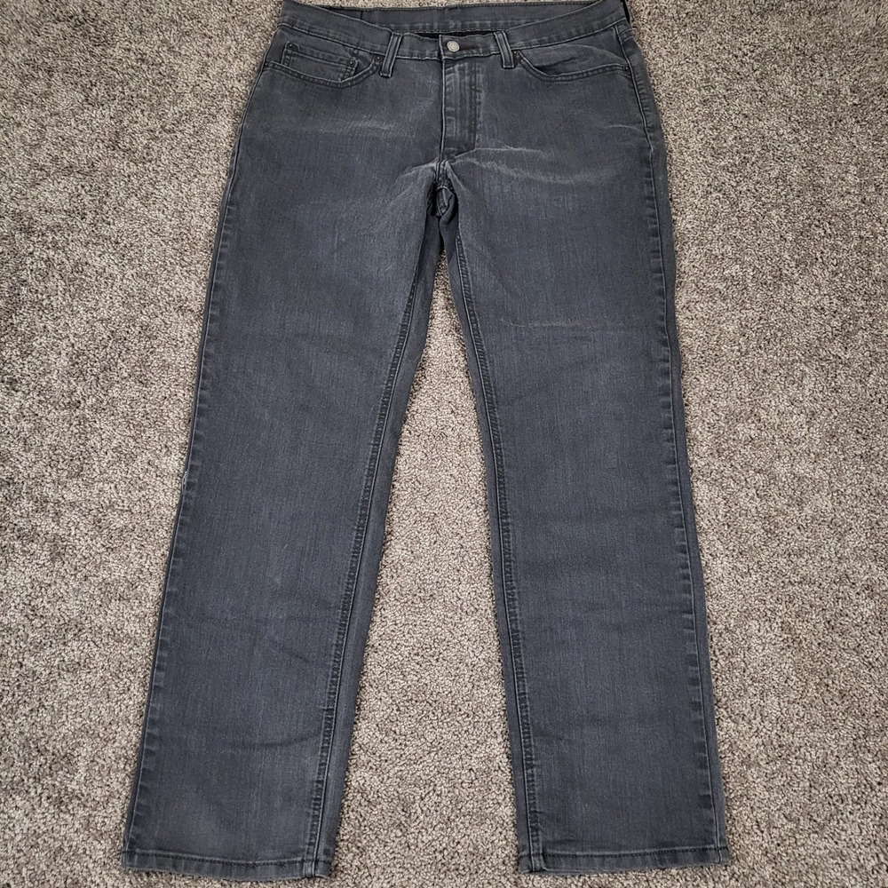 Levi's 541 Athletic Taper Jeans Mens 36x34 Grey Good Faded Stretch Denim